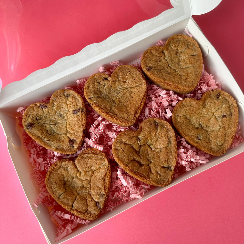 Chocolate Chip Heart Cookies